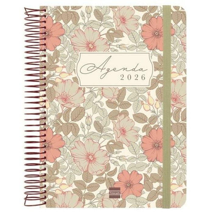 Agenda Finocam CLOE A5 15,5 x 21,2 cm Marron 2026