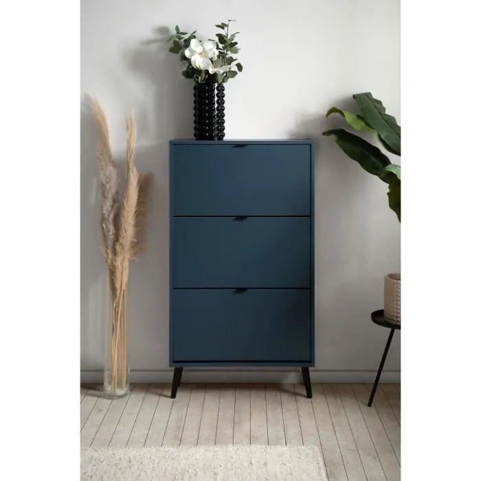 Zapatero VIGO 49A Nuit Bleue Pieds Bois Massif 70 x 24 x 125 cm 1