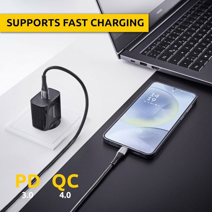 Câble USB-C vers USB-C INTENSO C315C Noir 1