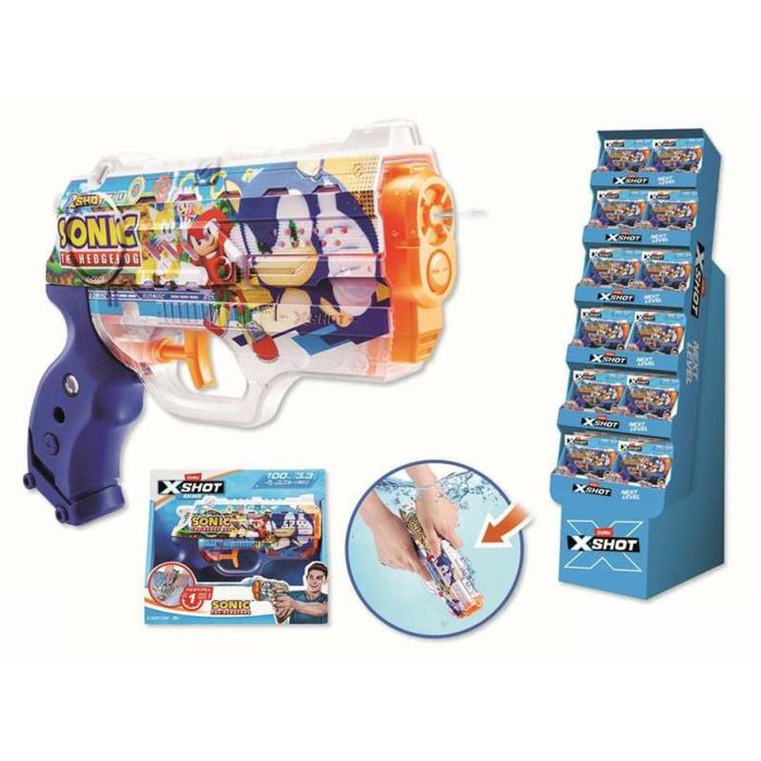 Pistolet à Eau Zuru X-Shot Nano Skins Sonic 1