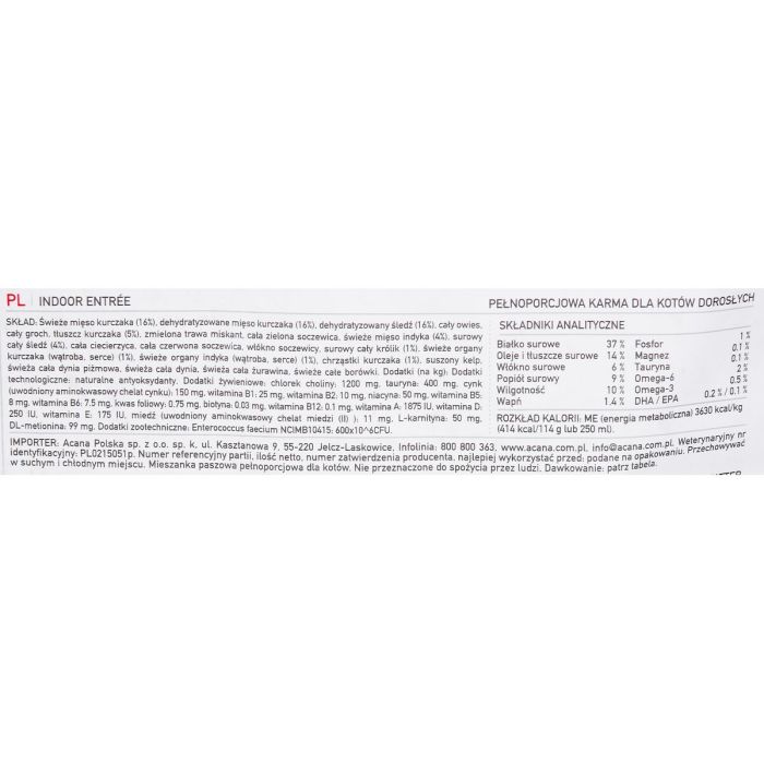 Aliments pour chat Acana Indoor Entrée Adulte Poulet Dinde Poisson Lapin 4,5 Kg 2 Aliments pour chat Acana Indoor Entrée Adulte Poulet Dinde Poisson Lapin 4,5 Kg 2