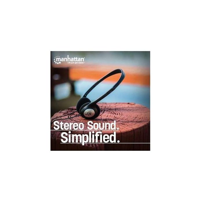 MANHATTAN Kopfhörer Stereo 3.5mm schwarz retail 3 MANHATTAN Kopfhörer Stereo 3.5mm schwarz retail 3