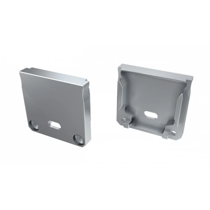 Bouchon de Finition de Profil en Aluminium Argenté - Type DILEDA 5 Bouchon de Finition de Profil en Aluminium Argenté - Type DILEDA 5