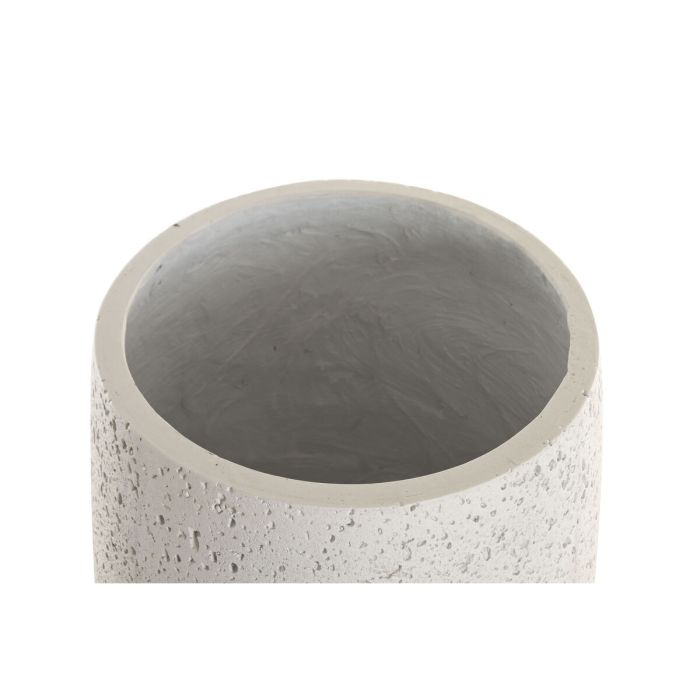 Cache-pot Home ESPRIT Blanc Fibre méditerranéen 35 x 35 x 60 cm 3