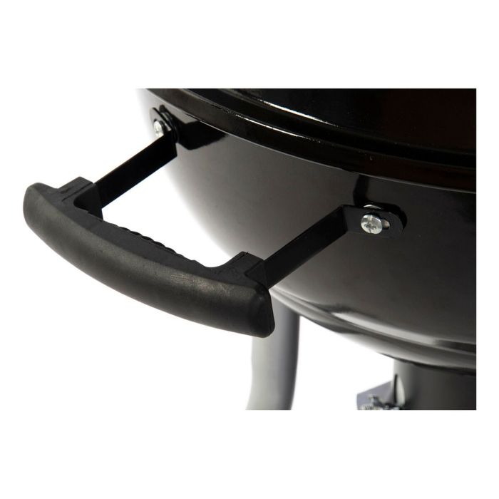 Barbecue à Charbon avec Couvercle et Roulettes DKD Home Decor Noir Métal Plastique Rectangulaire 52,4 x 59 x 91,6 cm 1