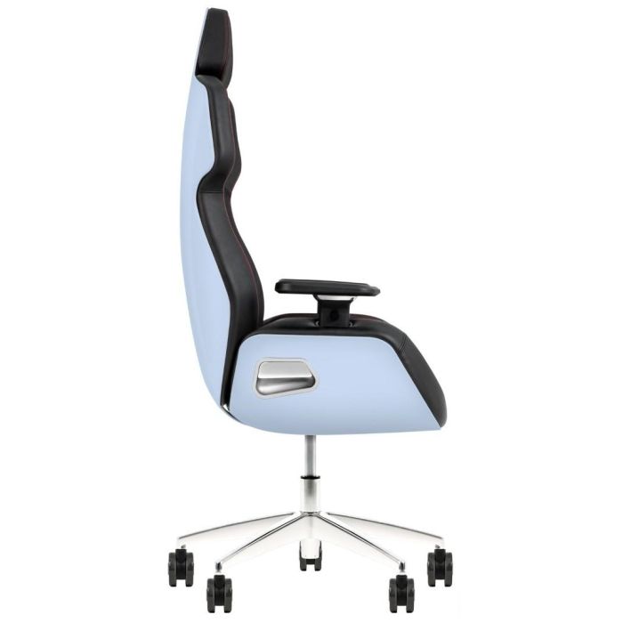 Thermaltake ARGENT E700 Siège Gamer PC - Fauteuil de Bureau avec Accoudoirs 4D, Poids Max 150 kg, Hauteur Utilisateur 170-190 cm, Cuir Noir et Bleu