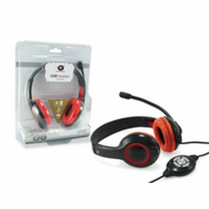Casques avec Microphone Conceptronic CCHATSTARU2R Noir Rouge 2 m 0 Casques avec Microphone Conceptronic CCHATSTARU2R Noir Rouge 2 m 0