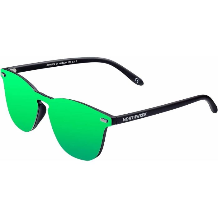 Lunettes de soleil Unisexe Northweek Wall Phantom Ø 45 mm Vert Noir 0 Lunettes de soleil Unisexe Northweek Wall Phantom Ø 45 mm Vert Noir 0