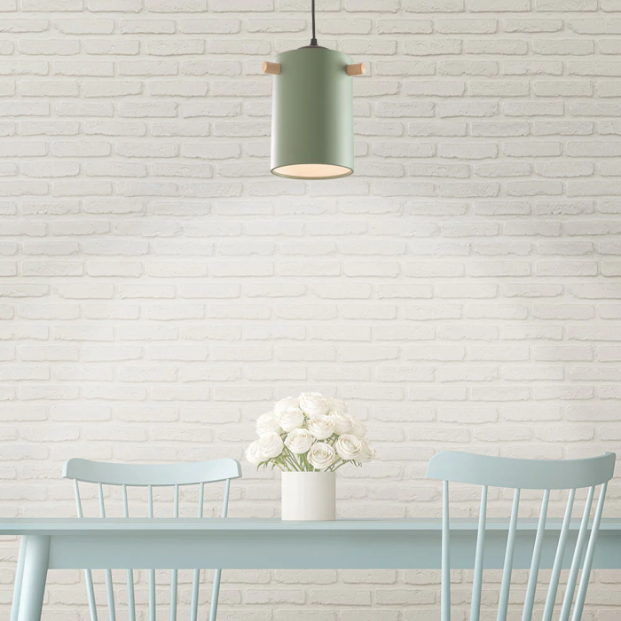 Lampe Suspendue Dahlia Métal Bois SKD-P1011-W 3