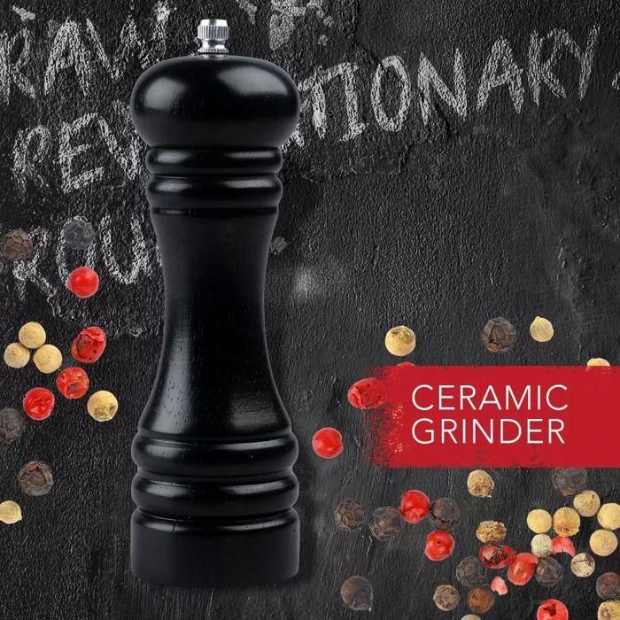 Ensemble de 2 Moulins a poivre manuel - FACKELMANN PROFESIONAL - 18 cm - Noir 3 Ensemble de 2 Moulins a poivre manuel - FACKELMANN PROFESIONAL - 18 cm - Noir 3