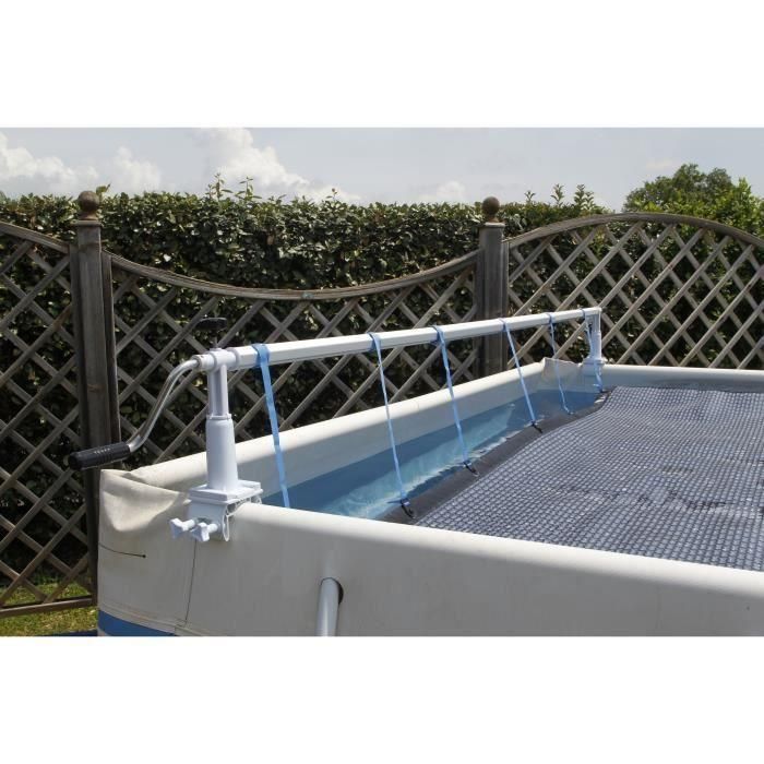 Enrouleur de bâche XTRA Ubbink pour tous types de piscine jusqu'a 5,55m de large 2 Enrouleur de bâche XTRA Ubbink pour tous types de piscine jusqu'a 5,55m de large 2