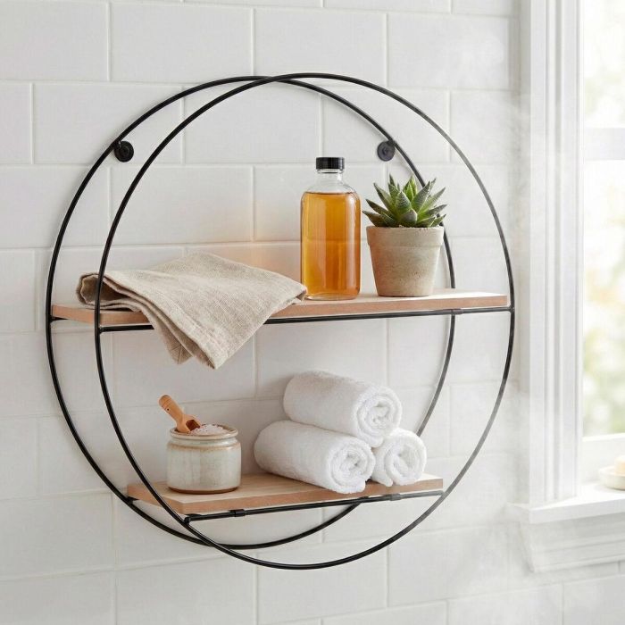 Étagère Max Home Fer Bois MDF 40 x 40 x 10 cm (6 Unités) 2