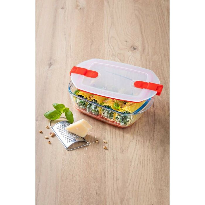 Boîte à lunch Pyrex Cook&heat Blanc Transparent Rectangulaire 2,5 L 9
