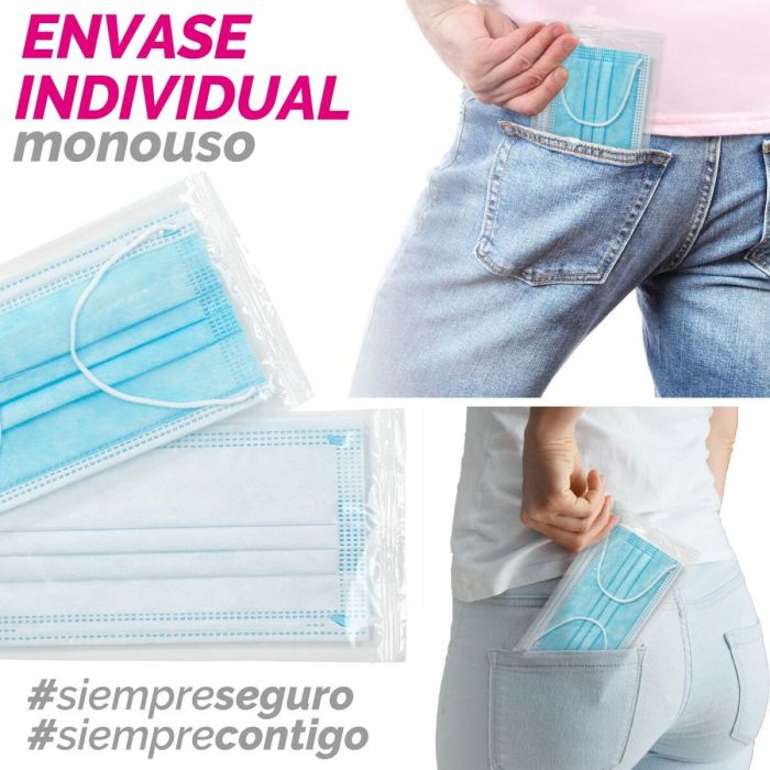 Boîte de masques hygiéniques SensiKare 50 Pièces (12 Unités) 2