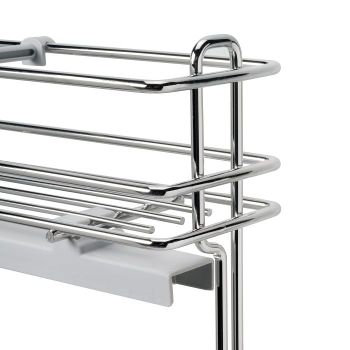 Emuca porte-bouteilles extractible SupraMax avec fermeture à amortie, gauche, 3 plateaux, module 150mm, Acier, Chromé 3 Emuca porte-bouteilles extractible SupraMax avec fermeture à amortie, gauche, 3 plateaux, module 150mm, Acier, Chromé 3