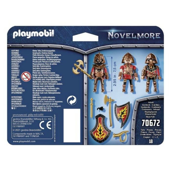 Ensemble de Figurines Novelmore Fire Knigths Playmobil 70672 (18 pcs) 1