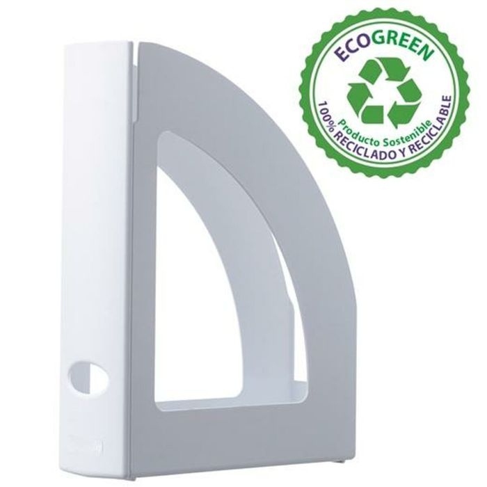 Porte-revues Archivo 2000 Ecogreen Blanc A4 polystyrène 25 x 8 x 32 cm (6 Unités) 1 Porte-revues Archivo 2000 Ecogreen Blanc A4 polystyrène 25 x 8 x 32 cm (6 Unités) 1