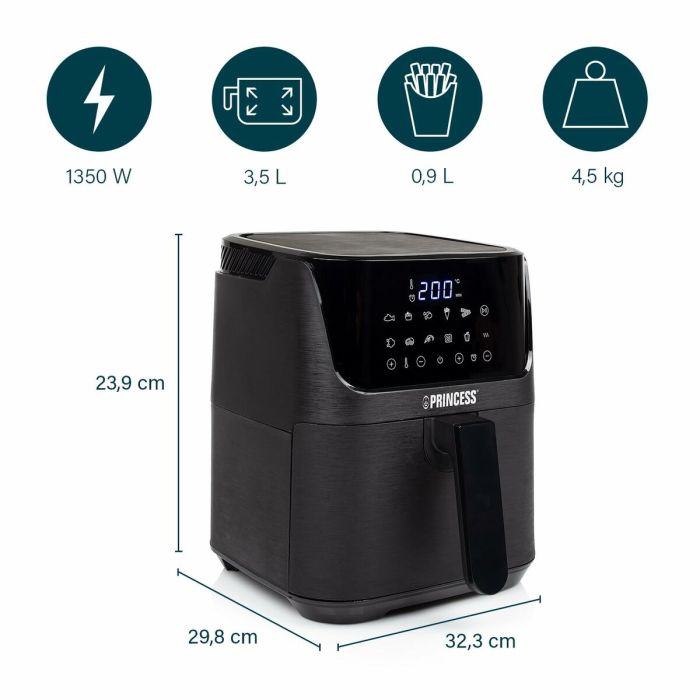 Friteuse à Air Princess 01.182031.01.001 Noir 3,5 L 7