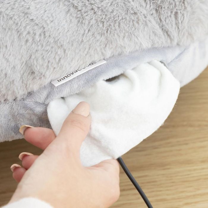 Pack Chauffe-pieds Électrique 2-en-1 et Couverture à Manches Sweat-shirt Oversize avec Polaire InnovaGoods