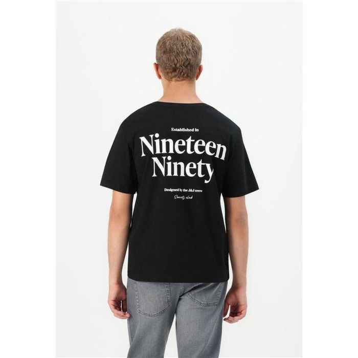 T-shirt à manches courtes homme Jack & Jones Jjninety Ss Crew Noir L 1