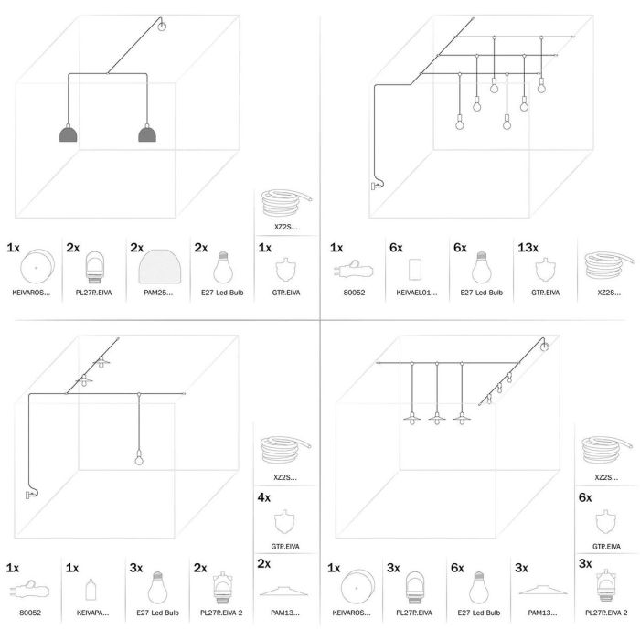 Douilles Creative Blanc E27 2