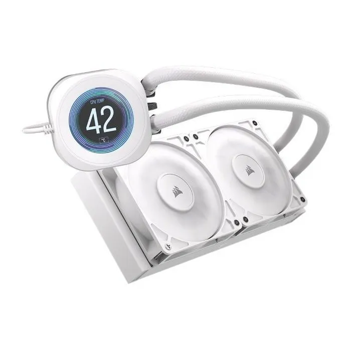 Corsair Watercooling Nautilus 240 RS LCD - Blanc - Refroidissement liquide pour PC Corsair Watercooling Nautilus 240 RS LCD - Blanc - Refroidissement liquide pour PC