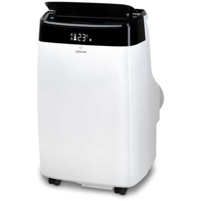 Sencor SAC MT9040C - Climatiseur mobile 9000 BTU/h, Wi-Fi, 3 modes (froid/sec/vent), surface 31-35 m2, désumidification 21,6 l/j, télécommande, kit fenêtre, écologique R290 Sencor SAC MT9040C - Climatiseur mobile 9000 BTU/h, Wi-Fi, 3 modes (froid/sec/vent), surface 31-35 m2, désumidification 21,6 l/j, télécommande, kit fenêtre, écologique R290