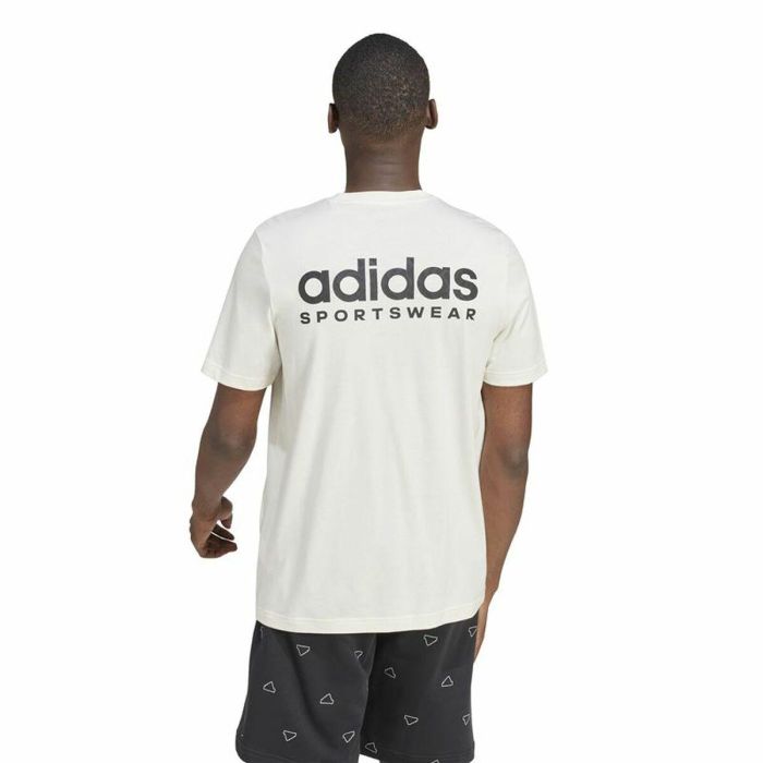 T-shirt à manches courtes homme Adidas Molded Linear Blanc Naturel 4 T-shirt à manches courtes homme Adidas Molded Linear Blanc Naturel 4