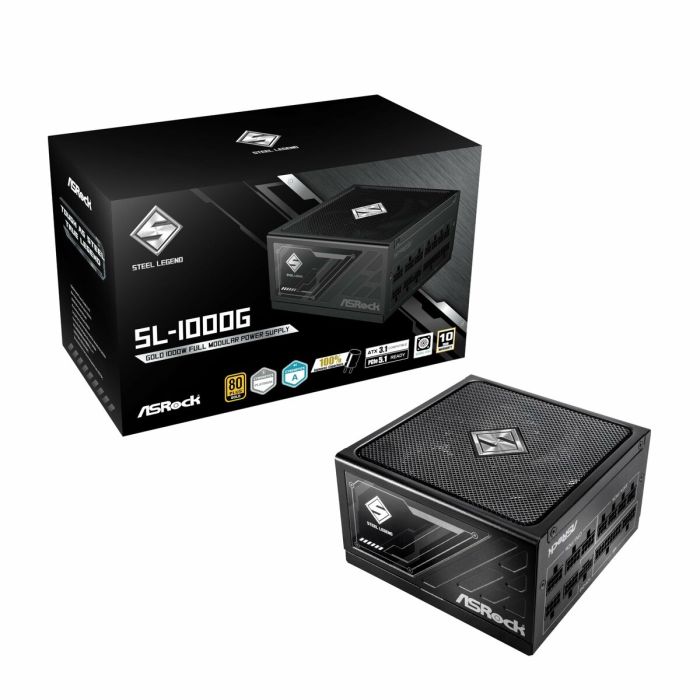 Bloc d’Alimentation ASRock 90-UXS100-GFEAAA 1000 W 80 Plus Gold 9