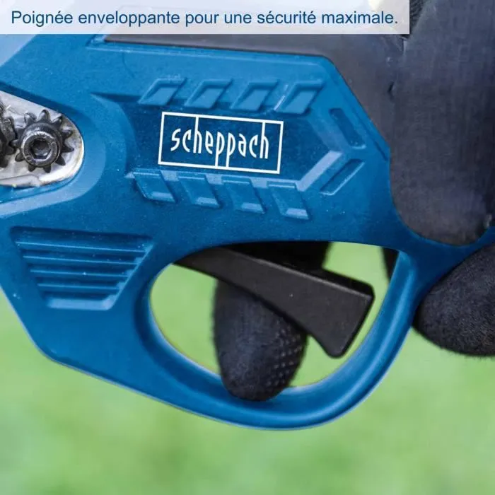 Scheppach BC-PRS28-X Sécateur électrique sans fil 28V 20V - Coupe 28 mm - Batterie 20V 2Ah IXES avec chargeur Scheppach BC-PRS28-X Sécateur électrique sans fil 28V 20V - Coupe 28 mm - Batterie 20V 2Ah IXES avec chargeur