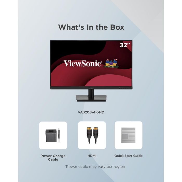 Monitor Gaming ViewSonic VA VS19992 4K Ultra HD 32" 10