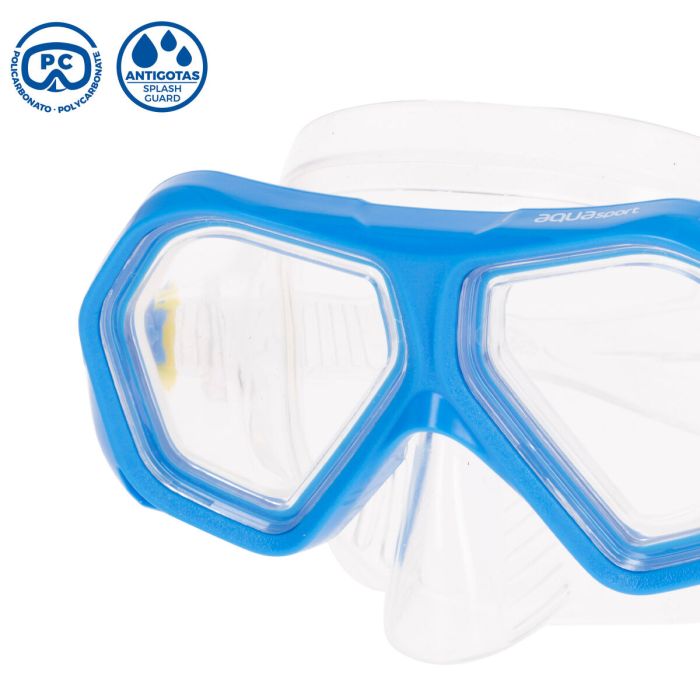 Masque de plongée AquaSport Bleu (6 Unités) 2
