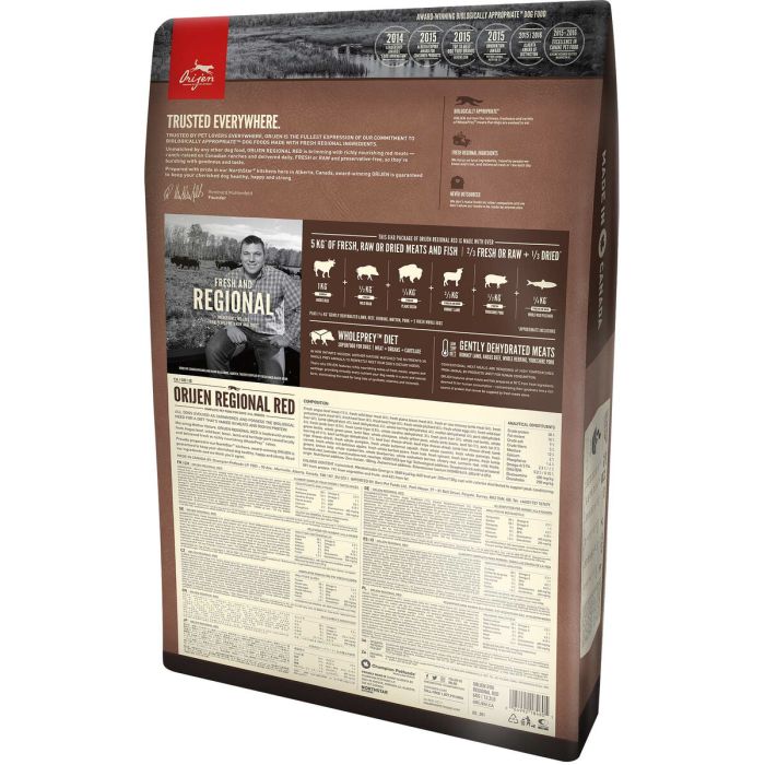 Nourriture Orijen Regional Red Adulte Veau Agneau Cochon 11,4 Kg 2