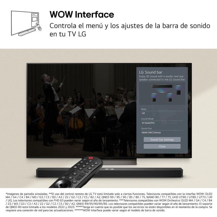 Barre audio LG DS60T Noir 340 W 1