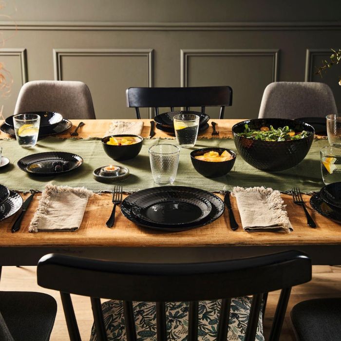 Bol Vidrio Pampille Negro Luminarc 13 cm 4 Bol Vidrio Pampille Negro Luminarc 13 cm 4