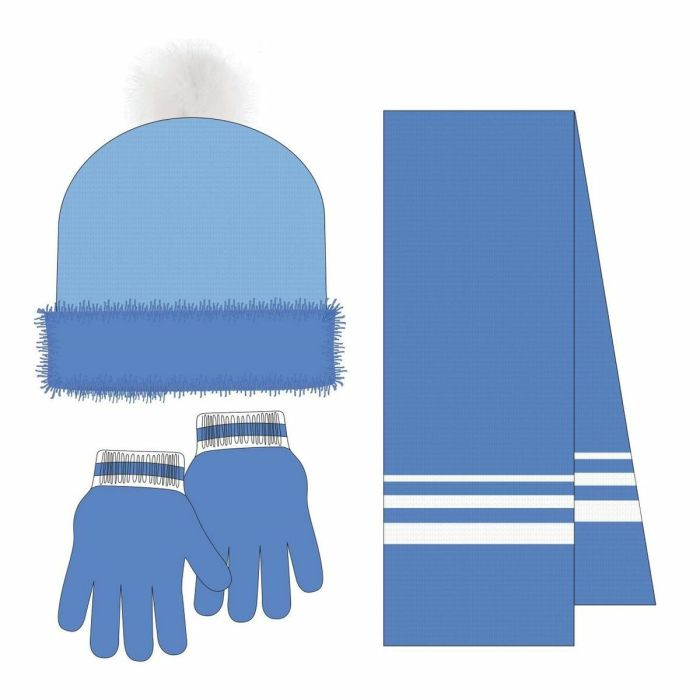 Bonnet et gants Frozen Bleu 5