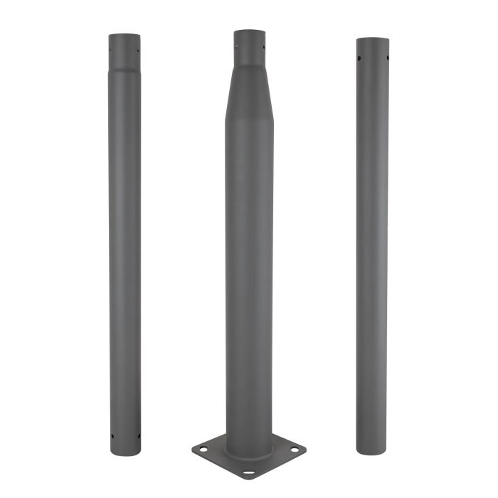 Colonne de Lampadaire Cylindrique 3M Démontable Gris Aluminium 1.8mm pour Lampadaires 76mm 0 Colonne de Lampadaire Cylindrique 3M Démontable Gris Aluminium 1.8mm pour Lampadaires 76mm 0