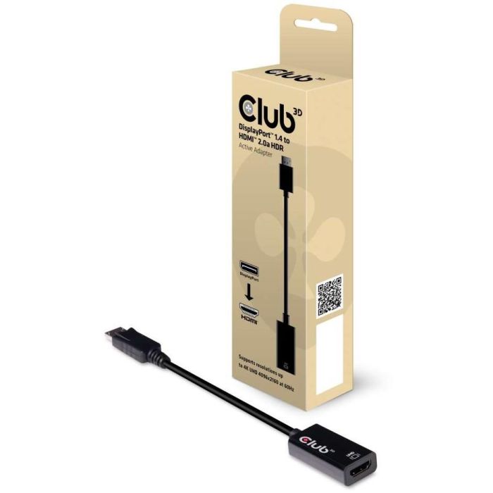 Club3D Adapter DisplayPort > HDMI 2.0b HDR 4K60Hz aktiv retail 1