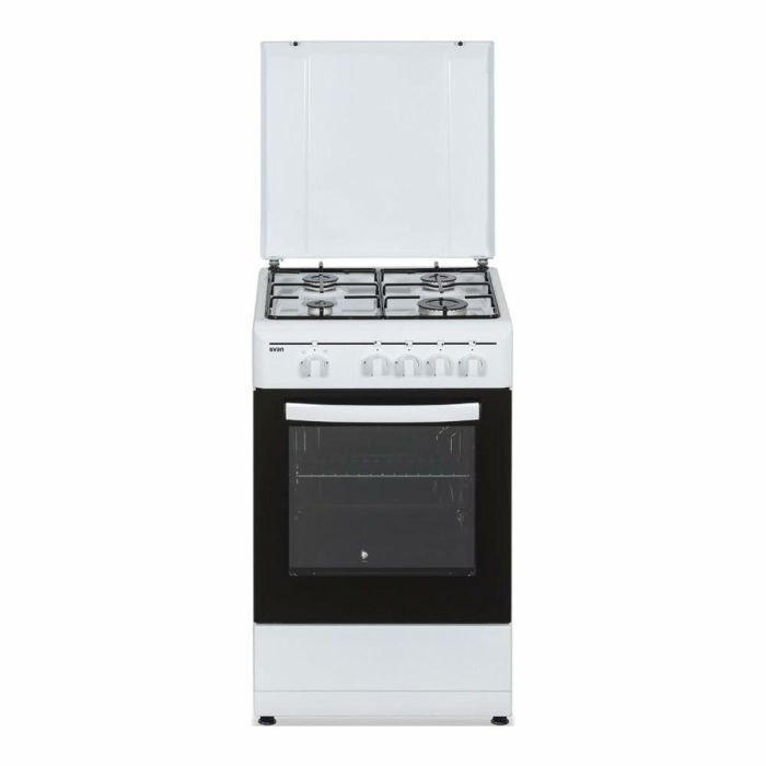 Cuisinière à Gaz Aspes AKG4500TM Blanc 0