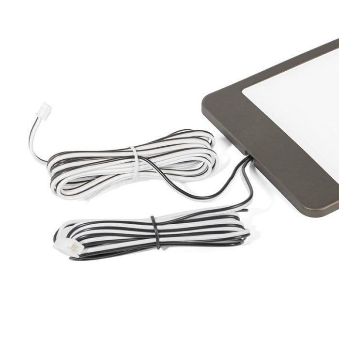 Lámpara Paneled 5W Acabados Mocca O Negro. Con Sensor Ir O Pir Acabado Mocca Tipo Sensor Pir Herrajes Alk 2