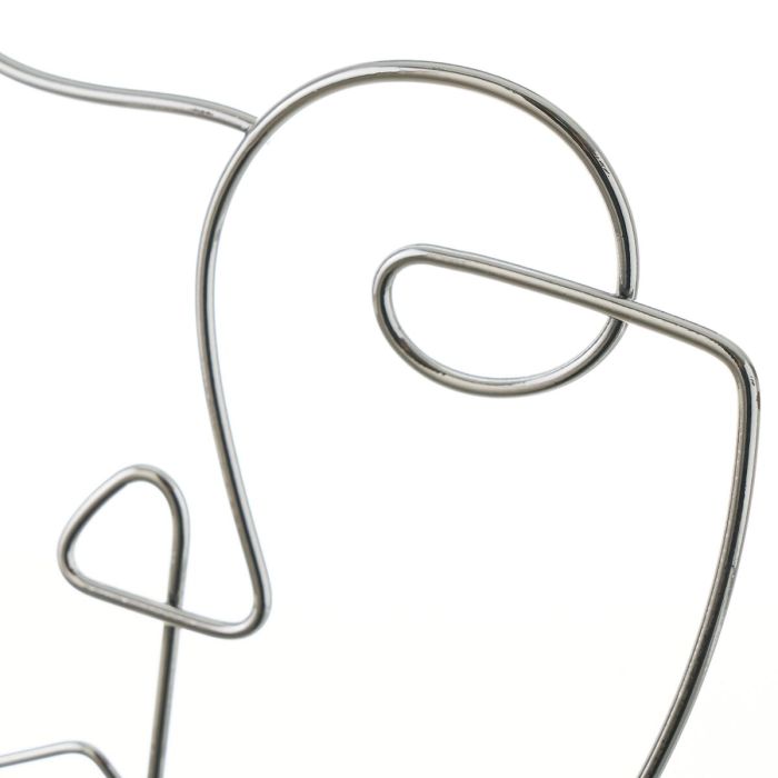 Figurine Décorative Blanc Argenté Céramique Fer 18,5 x 8 x 34,3 cm 3