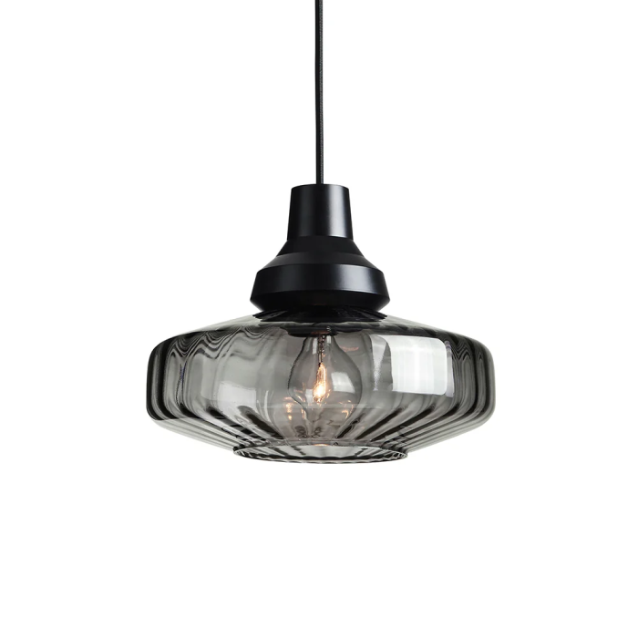 Lampe Suspendue New Wave Optic Smoke E27 Sans Ampoule 0