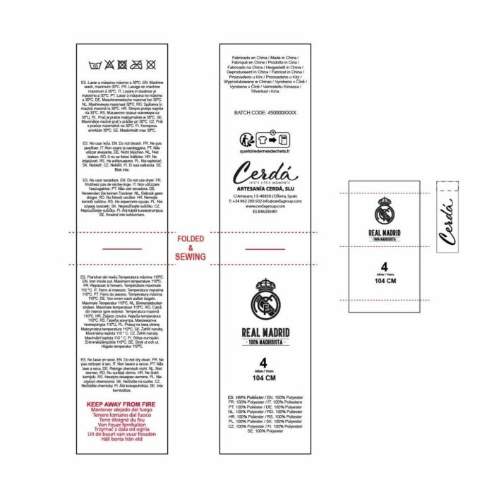 Sweat-shirt à capuche fille Real Madrid C.F. Bleu 3 Sweat-shirt à capuche fille Real Madrid C.F. Bleu 3