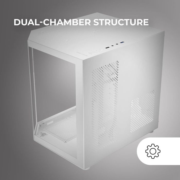 Boîtier ATX semi-tour Mars Gaming MC3TLITEW Blanc 1 Boîtier ATX semi-tour Mars Gaming MC3TLITEW Blanc 1