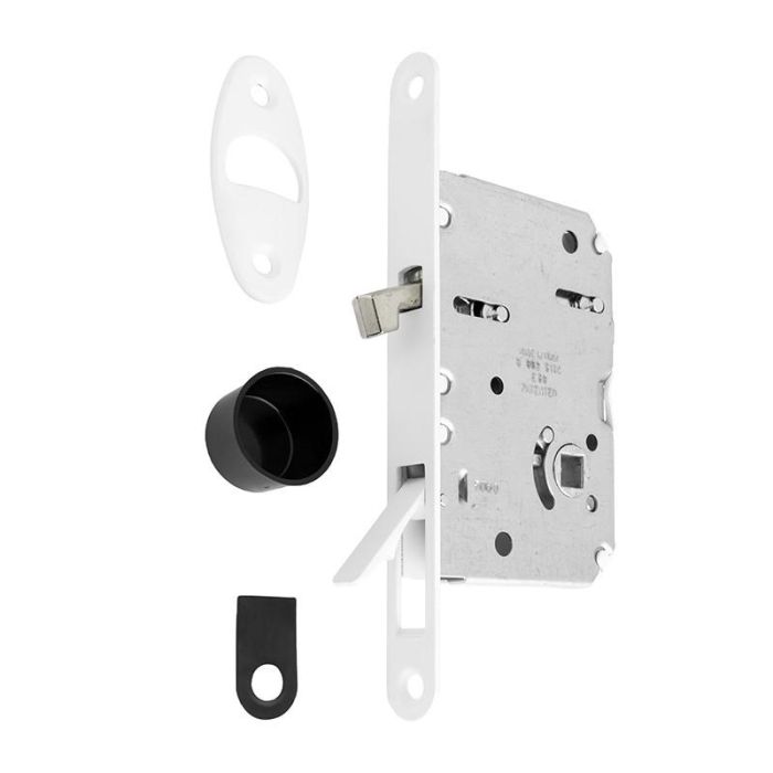 Picaporte Magnético Wave E50 Puerta Corredera Baño - Cromo Satinado, Negro Mate O Blanco Mate Acabado Cromo Satinado Cerrad/Picap. Magneticos 2