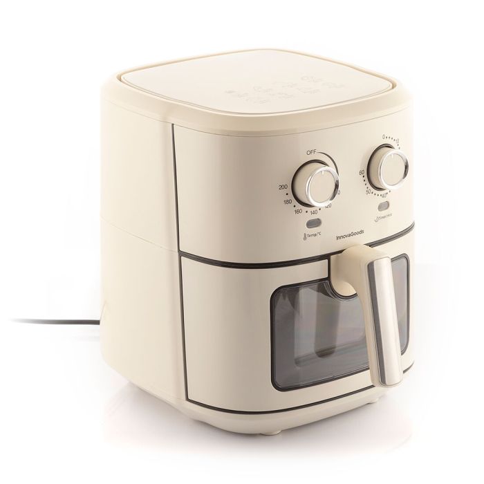 Friteuse à Air InnovaGoods Vynner Pro 6500 Crème 1700 W 6,5 L Acier inoxydable 3