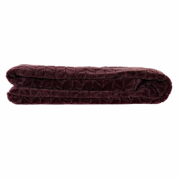 Couverture DKD Home Decor Flèches Mauve (130 x 170 x 2 cm) 2