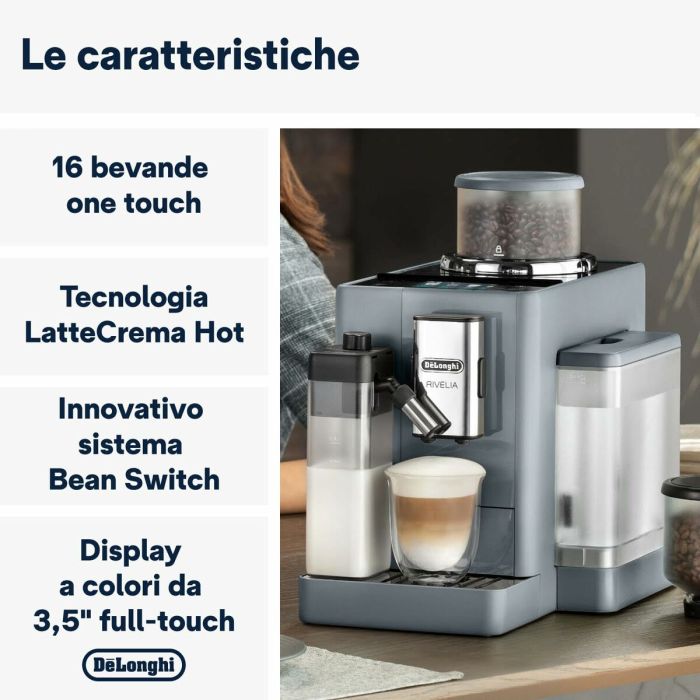 Cafetière superautomatique DeLonghi EXAM 440.55.G 1450 W 1,4 L 6 Tasses 250 g 7