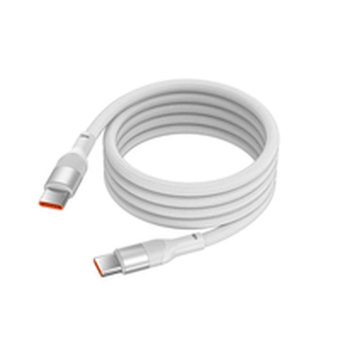 Câble USB KSIX Blanc 1 m 1 Câble USB KSIX Blanc 1 m 1