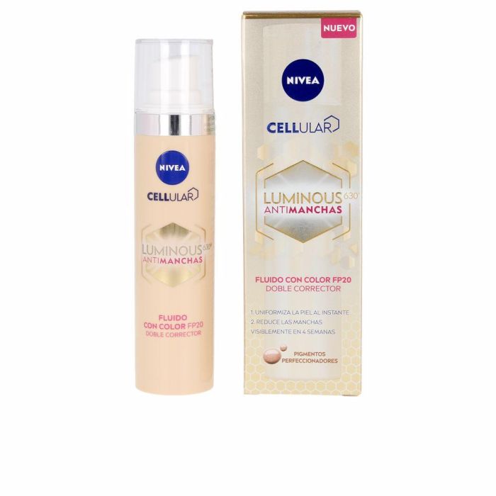 Nivea Anti-Tache Lumineux 630º Fluide Avec Couleur Spf20 40 mL 1 Nivea Anti-Tache Lumineux 630º Fluide Avec Couleur Spf20 40 mL 1
